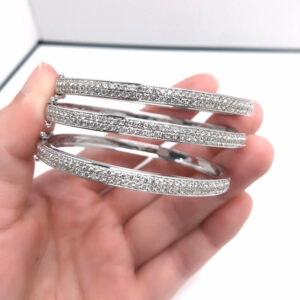 New double row full diamond bracelet WX-ST061